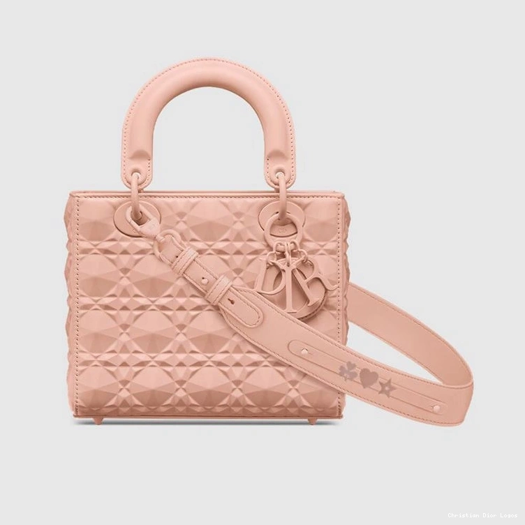 Cheap My Calfskin Ultramatte ABCDior with Bag Motif Diamond Dior Pink Cannage Lady 0804 Luxury